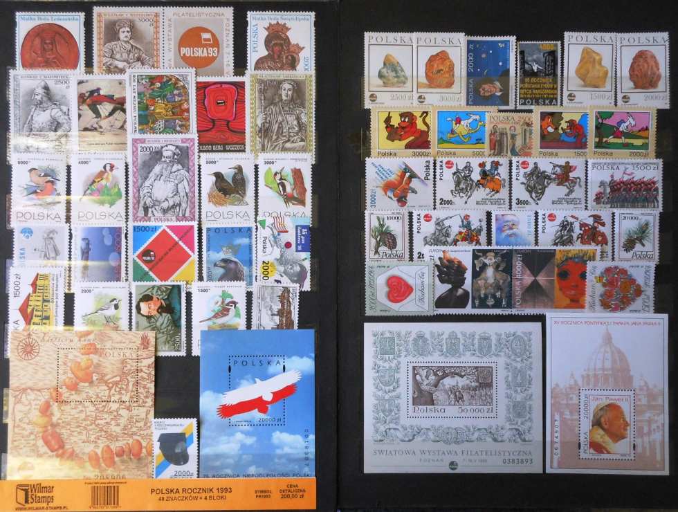 Yearsets of Polish stamps